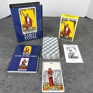 Tarot Total Rider Waite Tarot Deck w/ Pocket Guide Book by Gunter Hager AGM EUC